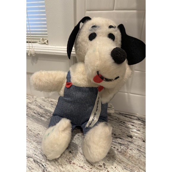 Other - Vintage Snoopy Plush Daffy Denims Overalls 60s 70s Peanuts Doll Stuffed Animal